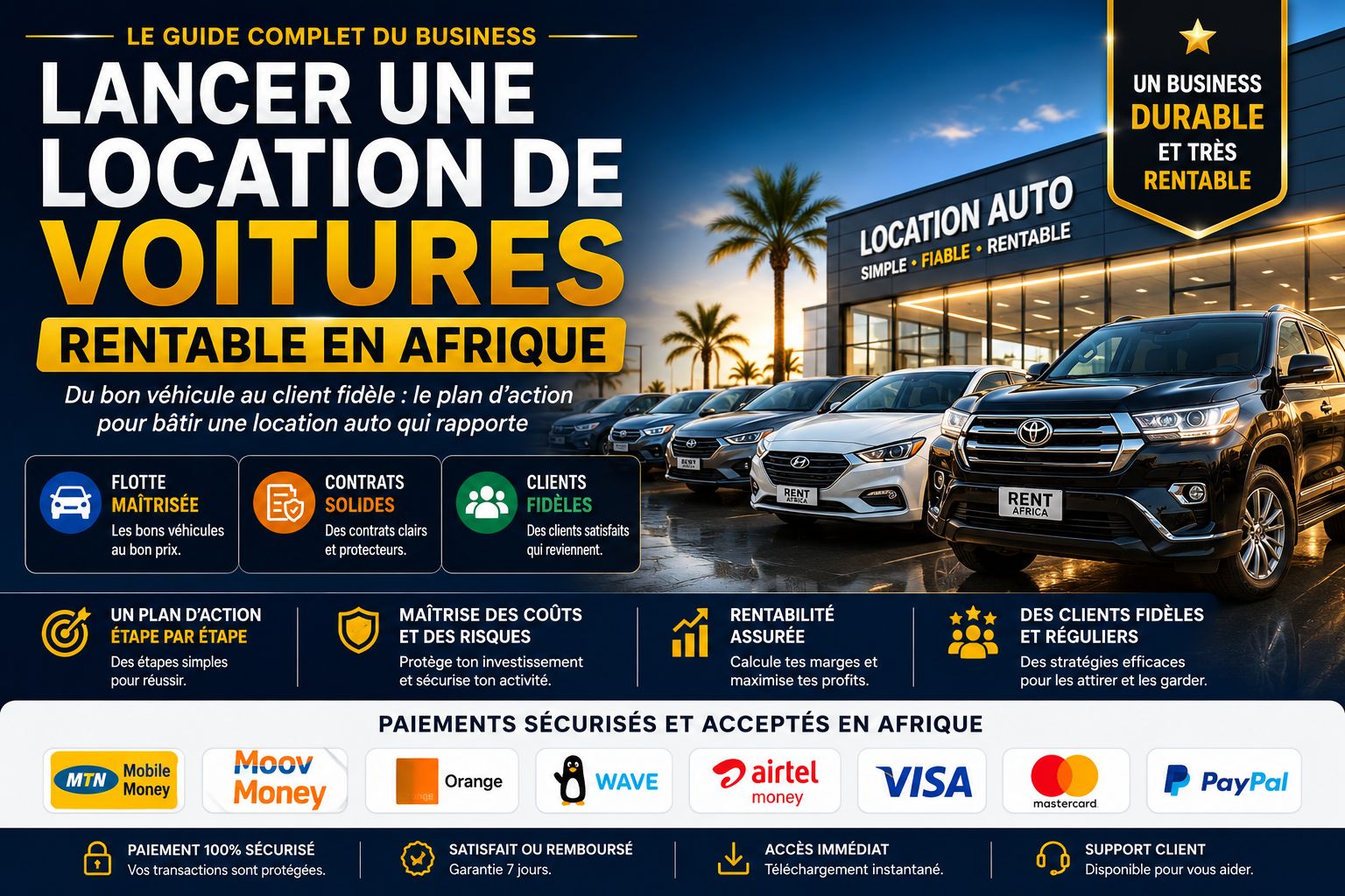 Le guide complet pour lancer une location de voitures rentable en Afrique