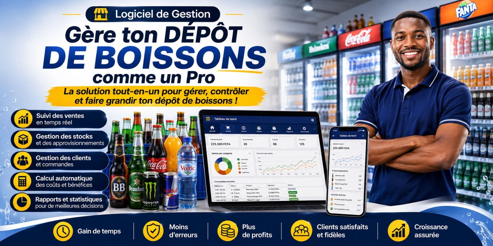 Le Tableau de Bord de ton Dépôt de Boissons