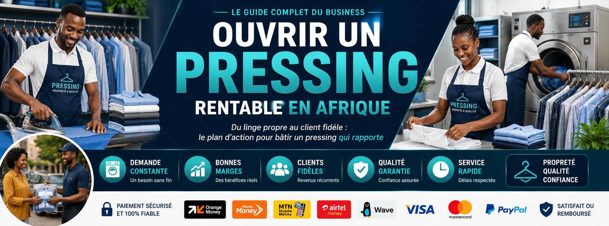 Le guide complet pour ouvrir un pressing rentable en Afrique