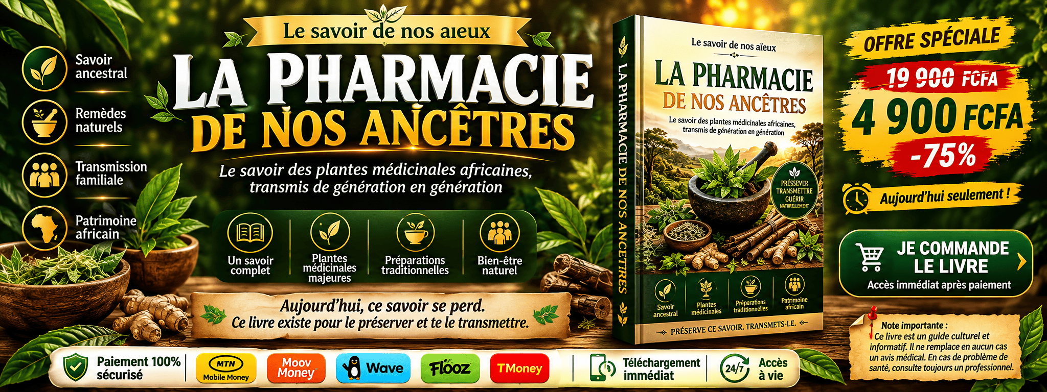 PACK COMPLET DE MEDECINE TRADITIONNELLE AVEC +140 LIVRES PDF + 50 VIDÉOS