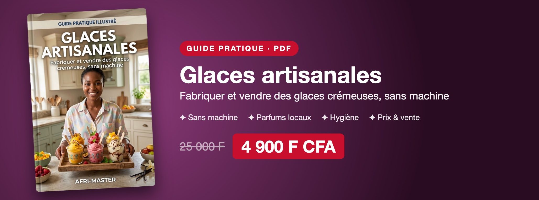 Glaces artisanales : le guide pour fabriquer et vendre des glaces crémeuses, sans machine