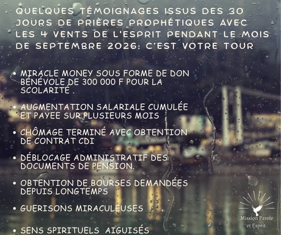 LES 4 VENTS DE L'ESPRIT