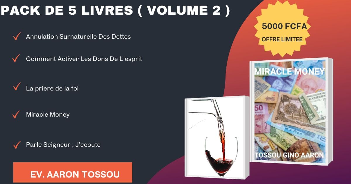Pack de 5 livres spirituels ( volume 2  )