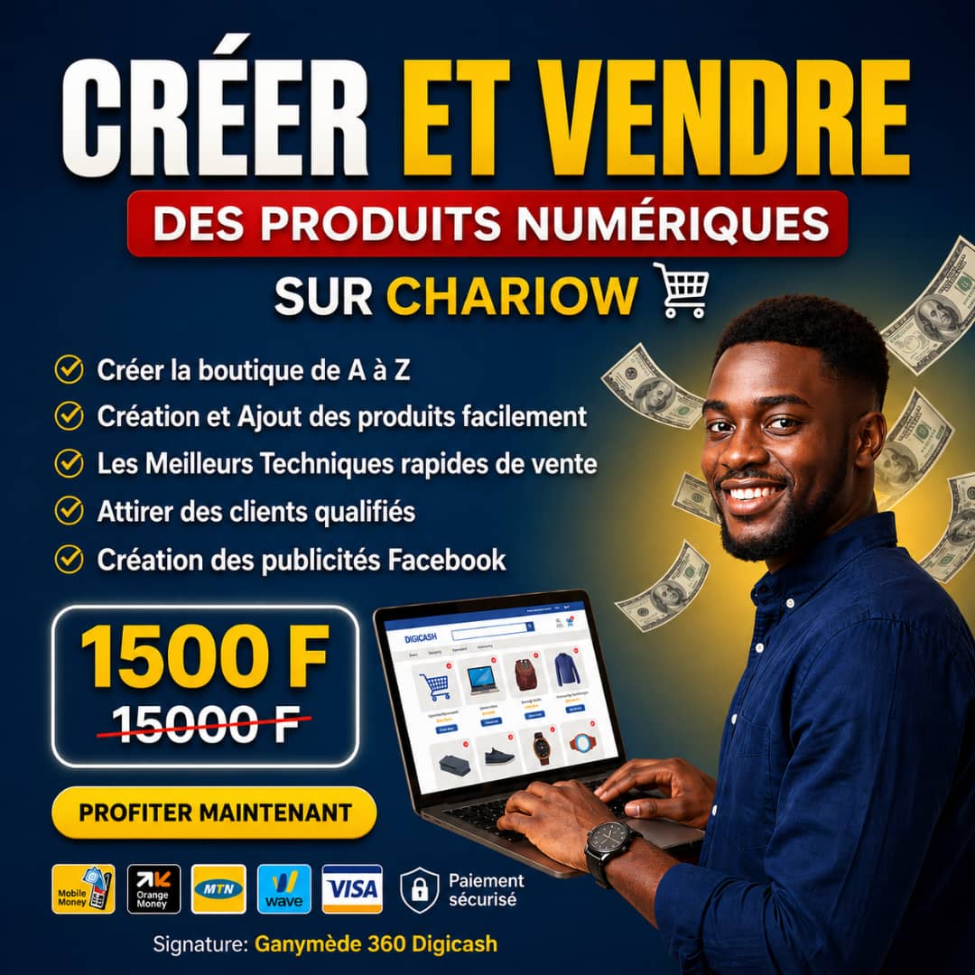 Créer et vendre des produits numériques sur chariow