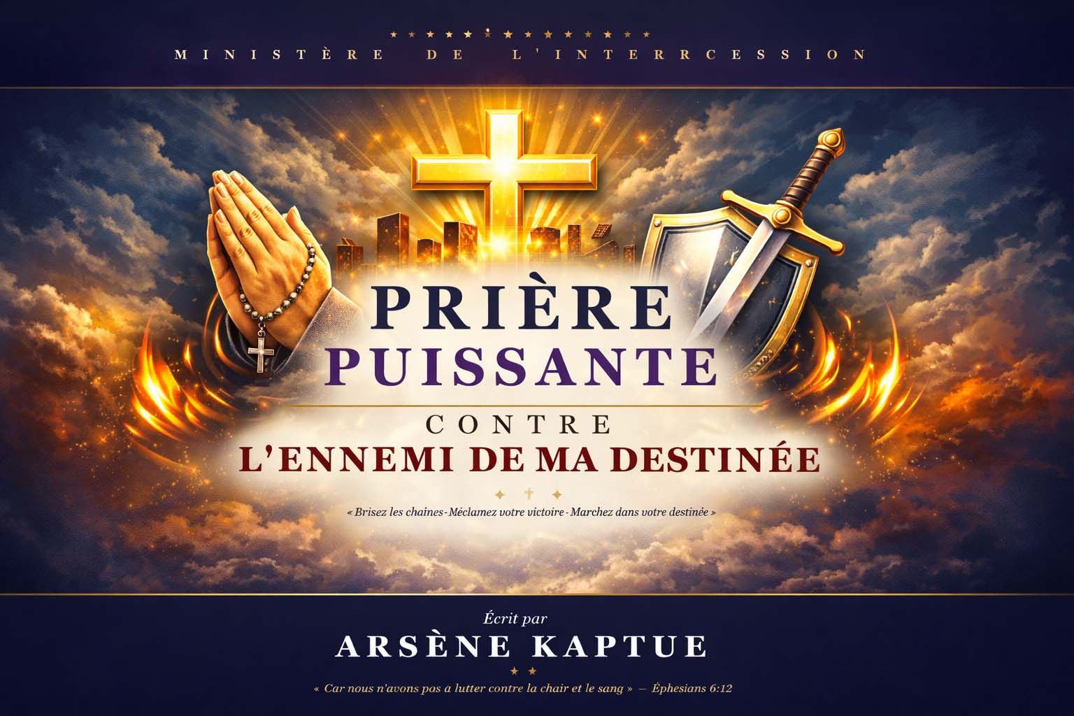 Prière Puissante Contre l'Ennemi de Ma Destinée — Livre de Prières de Combat Spirituel