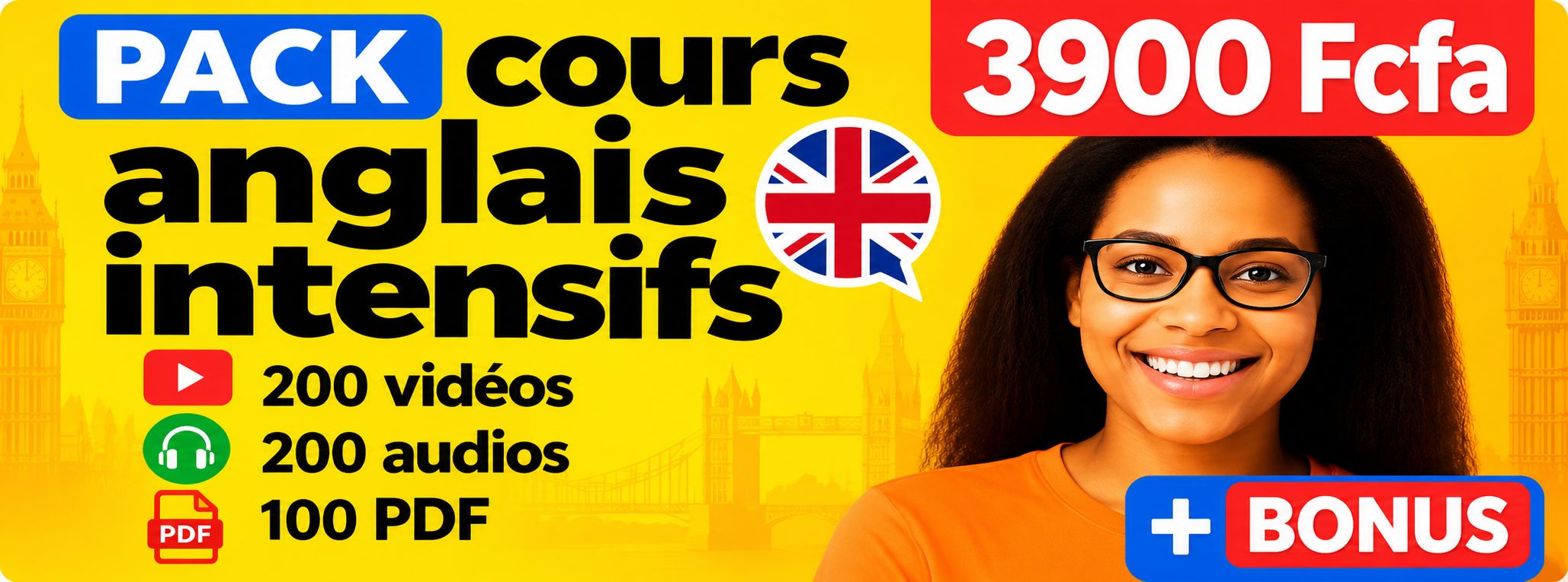 45 jours pour parler anglais : découvrez notre pack de cours ultra complet.