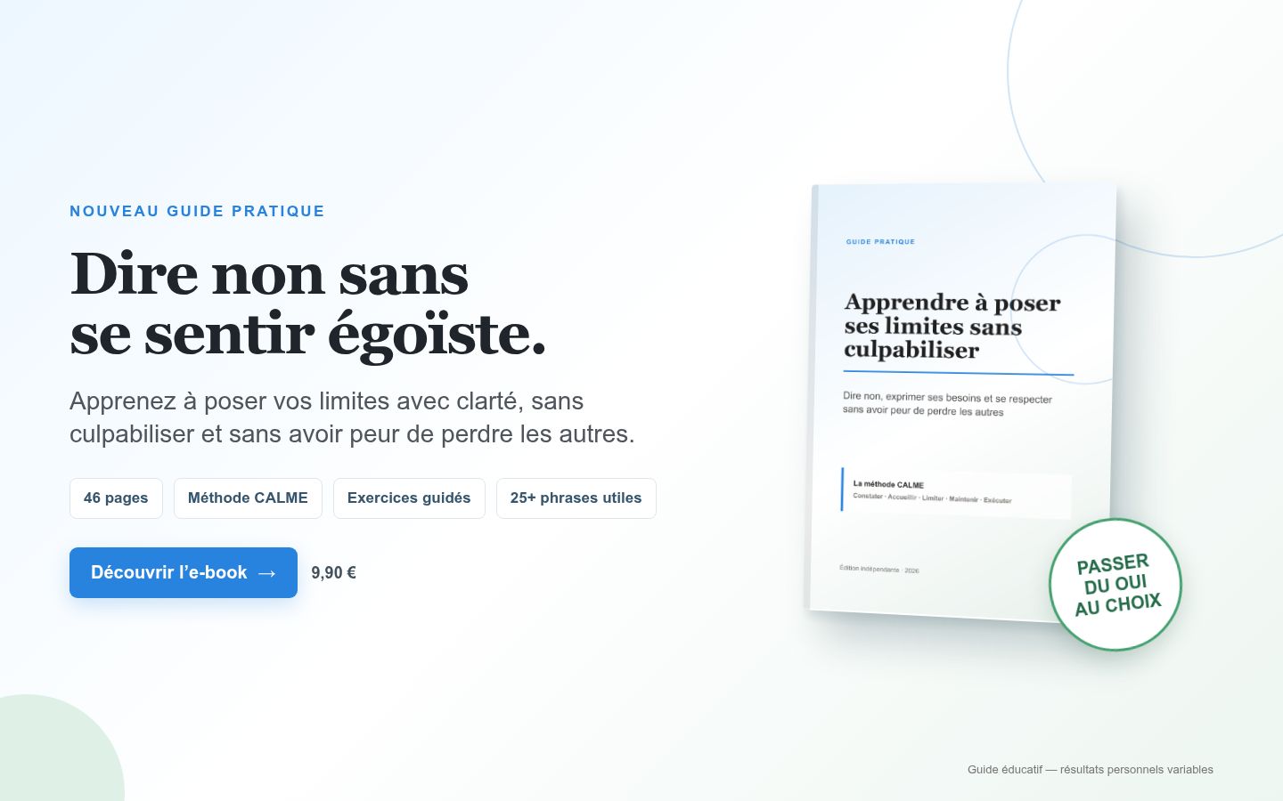 Apprendre à poser ses limites sans culpabiliser