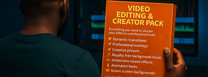 CONTENT CREATOR PACK (Transitions, Sounds, Presets and Effects… – Ready to Use)