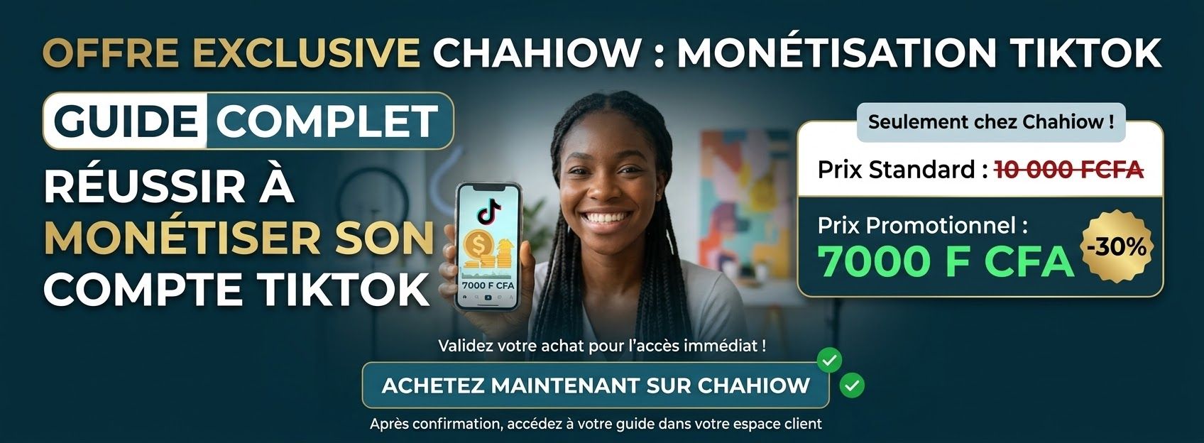 Création de compte monetisé tiktok