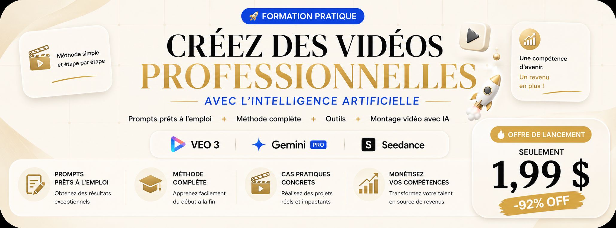 CRÉEZ DES VIDÉOS PROFESSIONNELLES AVEC L'INTELLIGENCE ARTIFICIELLE