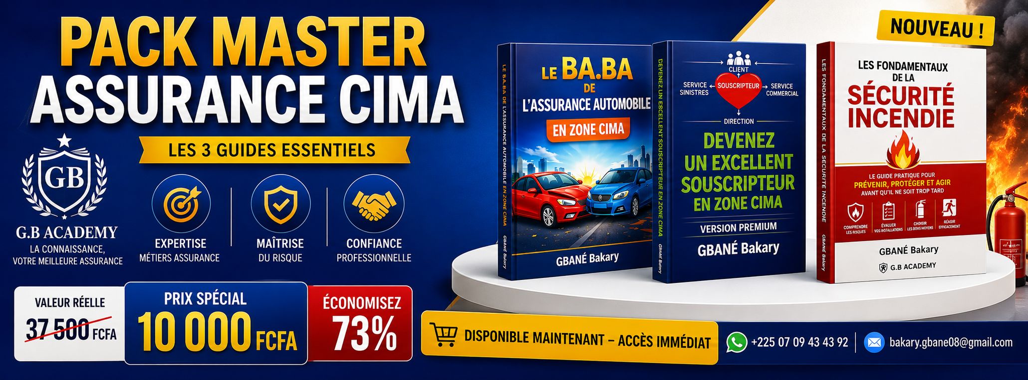 PACK MASTER ASSURANCE CIMA – 3 LIVRES POUR DEVENIR UN EXPERT
