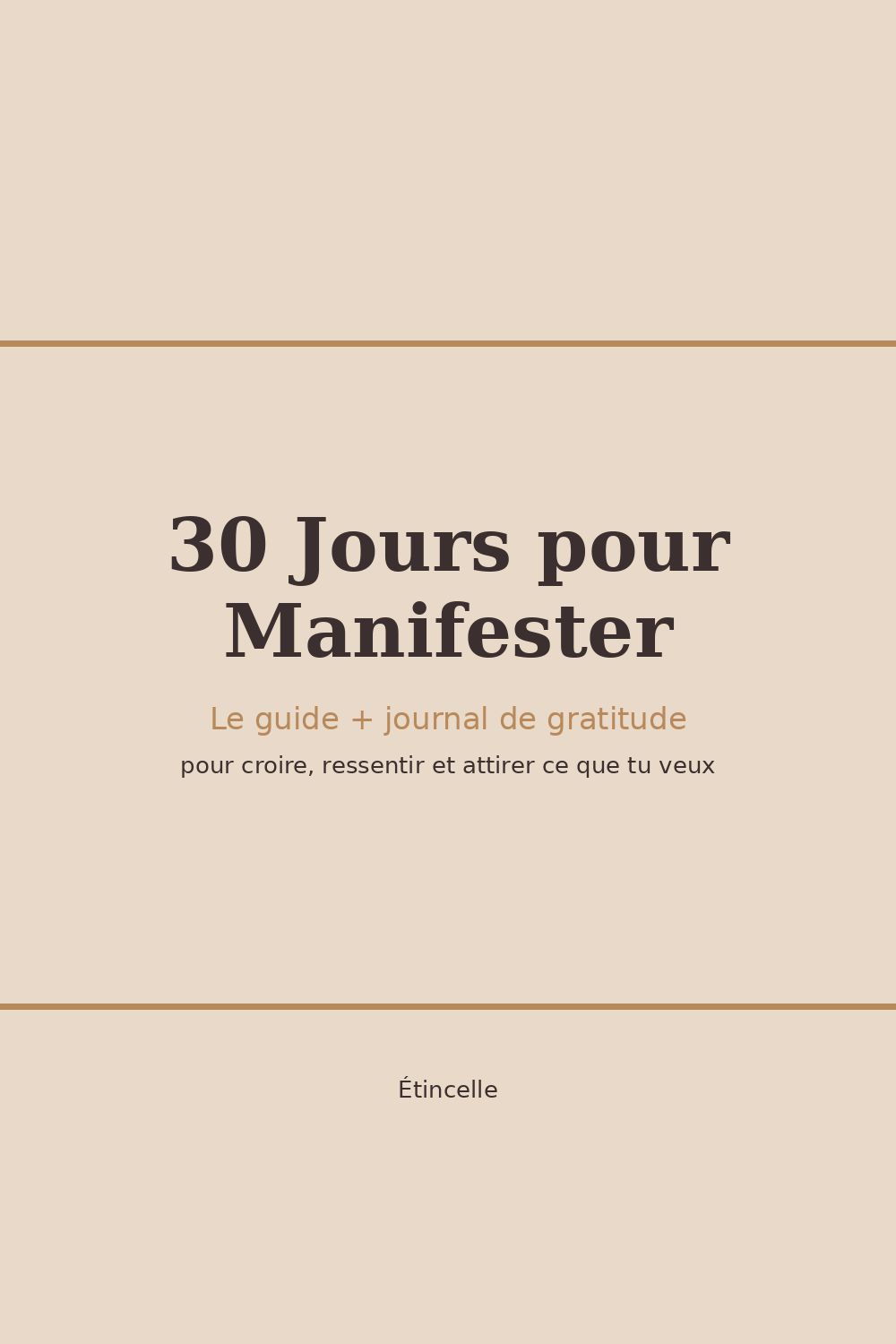 30 Jours pour Manifester — Guide + Journal de Gratitude