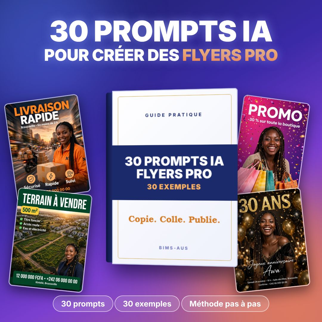 30 Prompts IA pour Créer des Flyers Pro