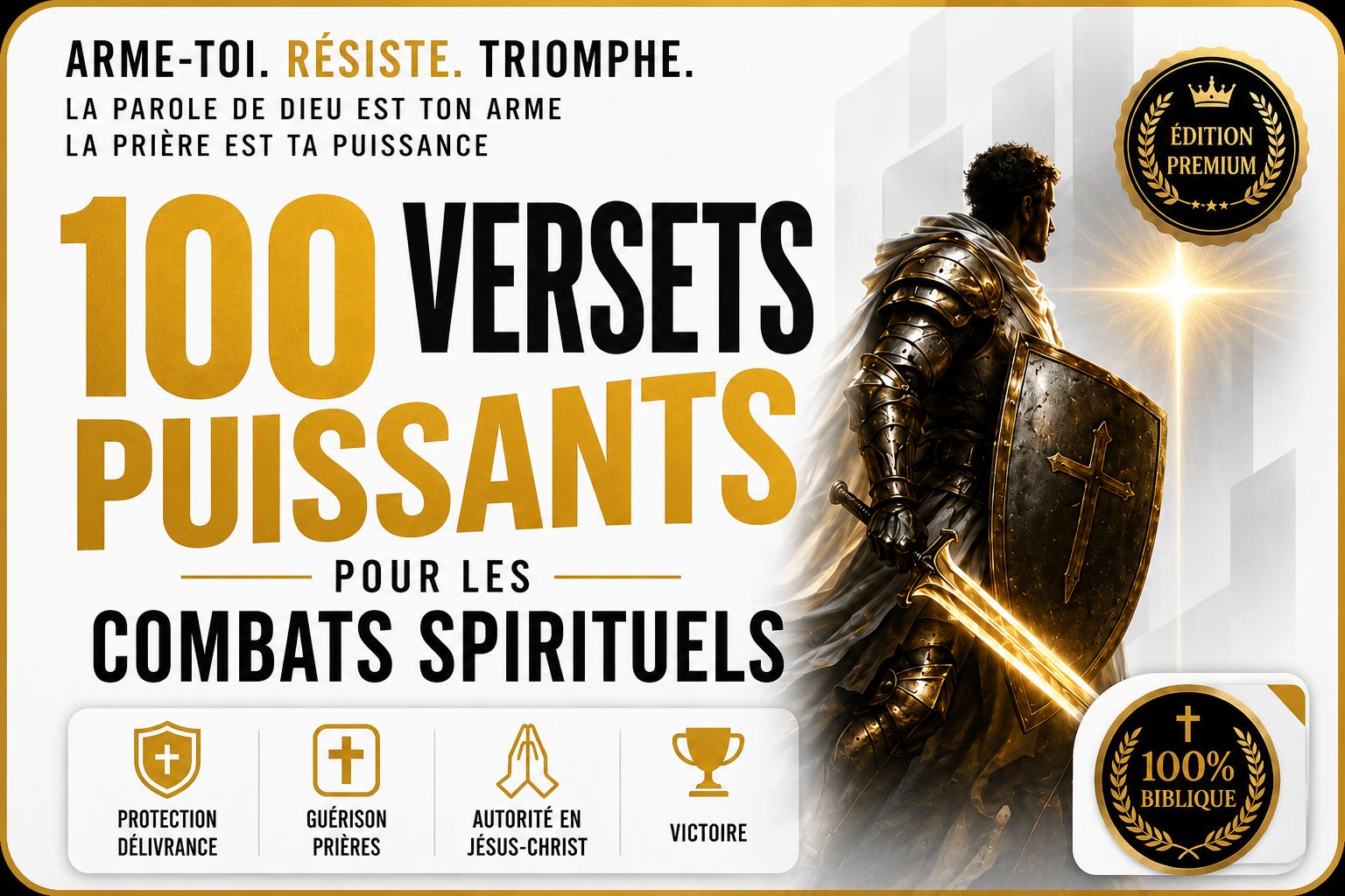 100 Versets Puissants : Dominez Vos Combats Spirituels en Un Seul Clic