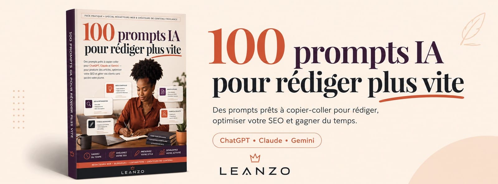 100 prompts IA pour rédiger plus vite