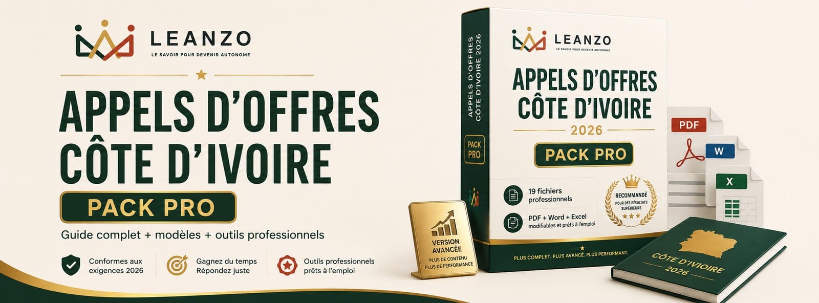 APPELS D'OFFRES COTE D'IVOIRE 2026 — Pack PRO