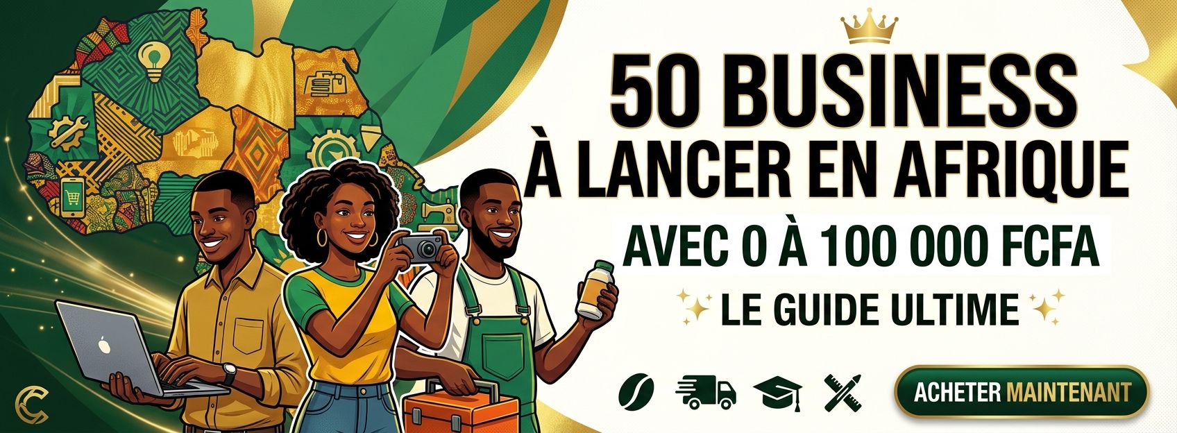 50 BUSINESS À LANCER EN AFRIQUE AVEC 0 À 100 000 FCFA