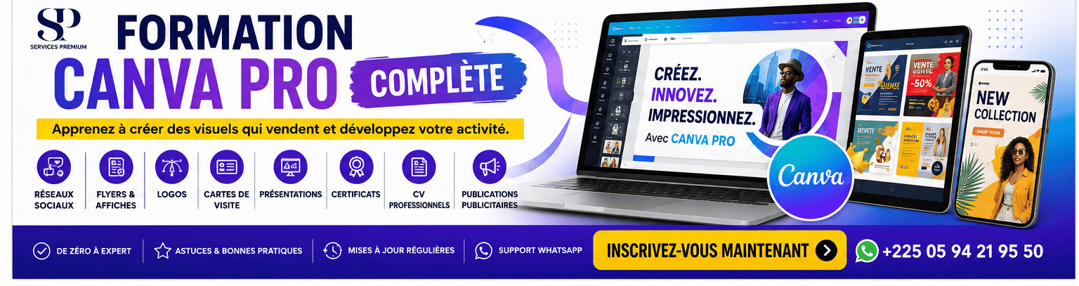 Formation Complète Canva – Maîtrisez Canva de A à Z