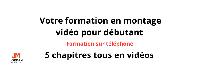 Formation en montage vidéo débutant