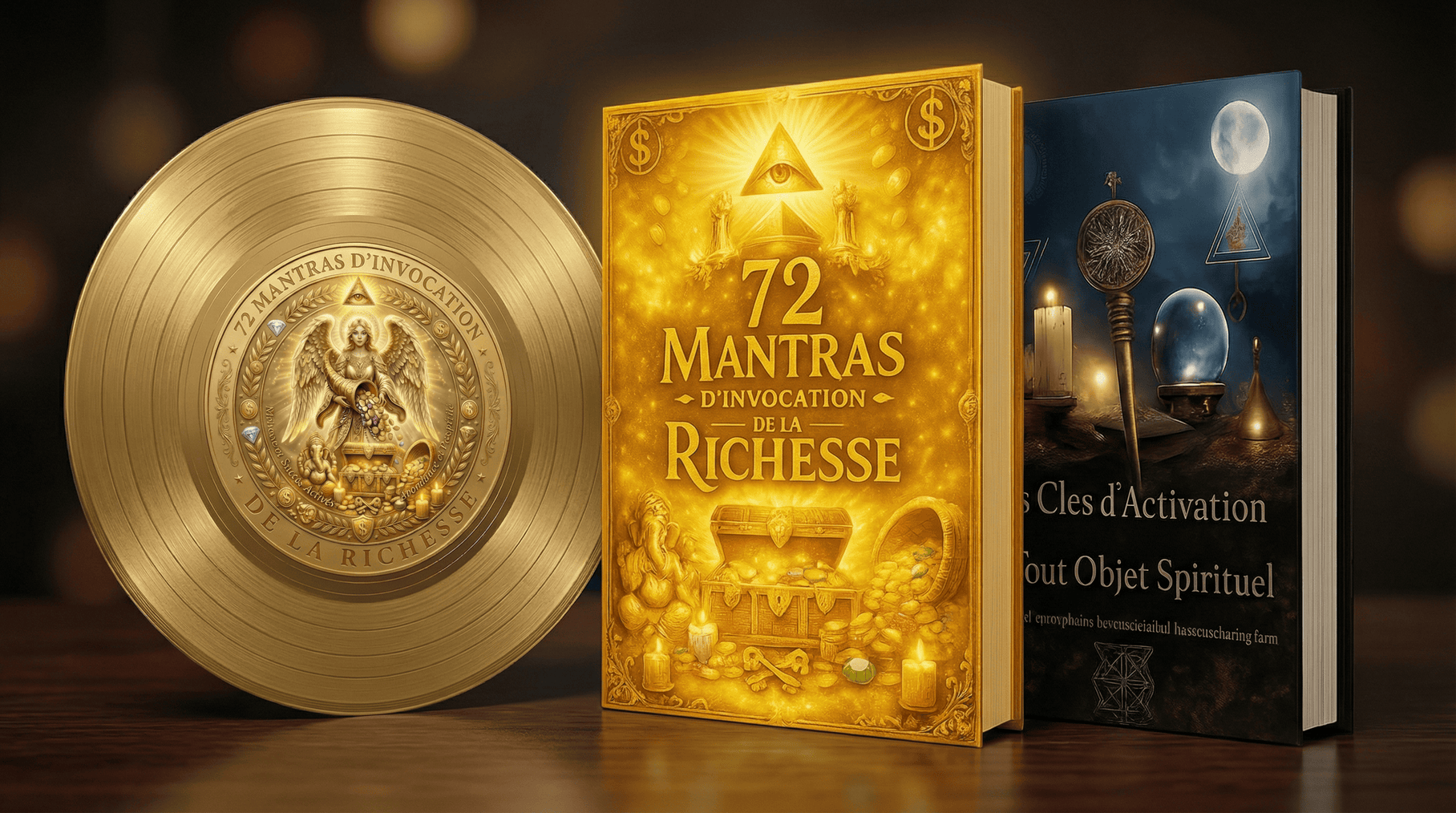 Pack 🎁 72 mantras de la richesse + clé d'activation de tout objet + Musique de l'ange de la richesse