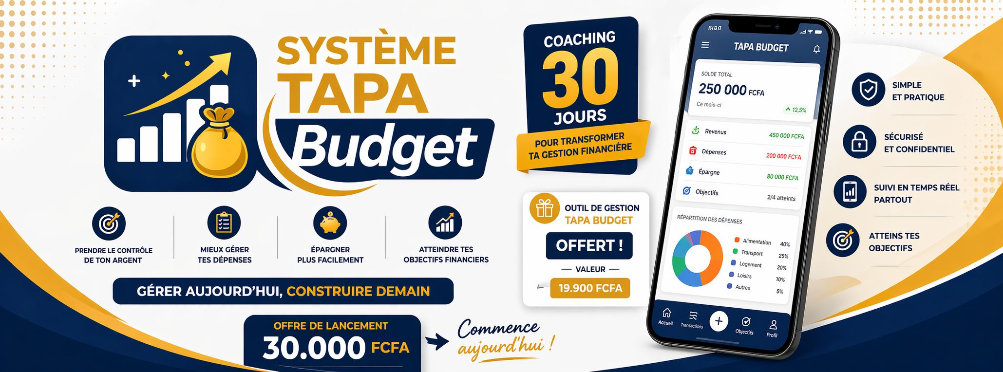 Systéme TAPA BUDGET - Coaching 30 jours
