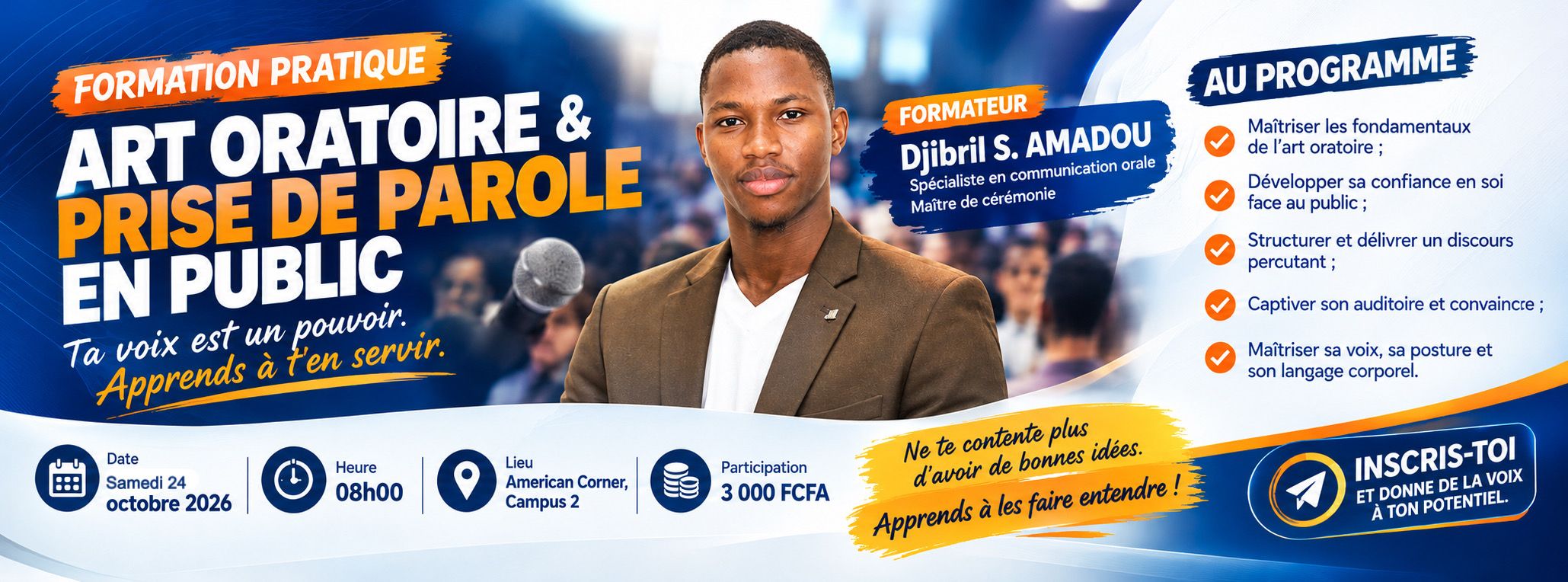 FORMATION EN ART ORATOIRE ET PRISE DE PAROLE EN PUBLIC