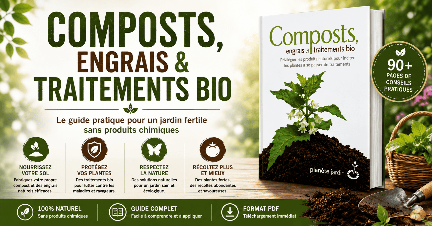 Le guide pratique pour obtenir un jardin productif sans produits chimiques