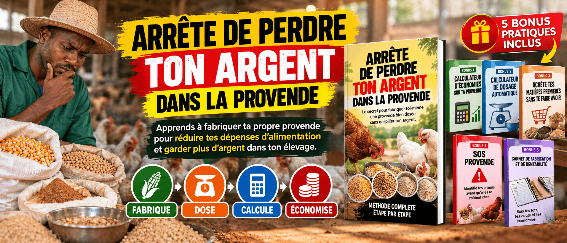 ARRÊTE DE PERDRE TON ARGENT DANS LA PROVENDE
