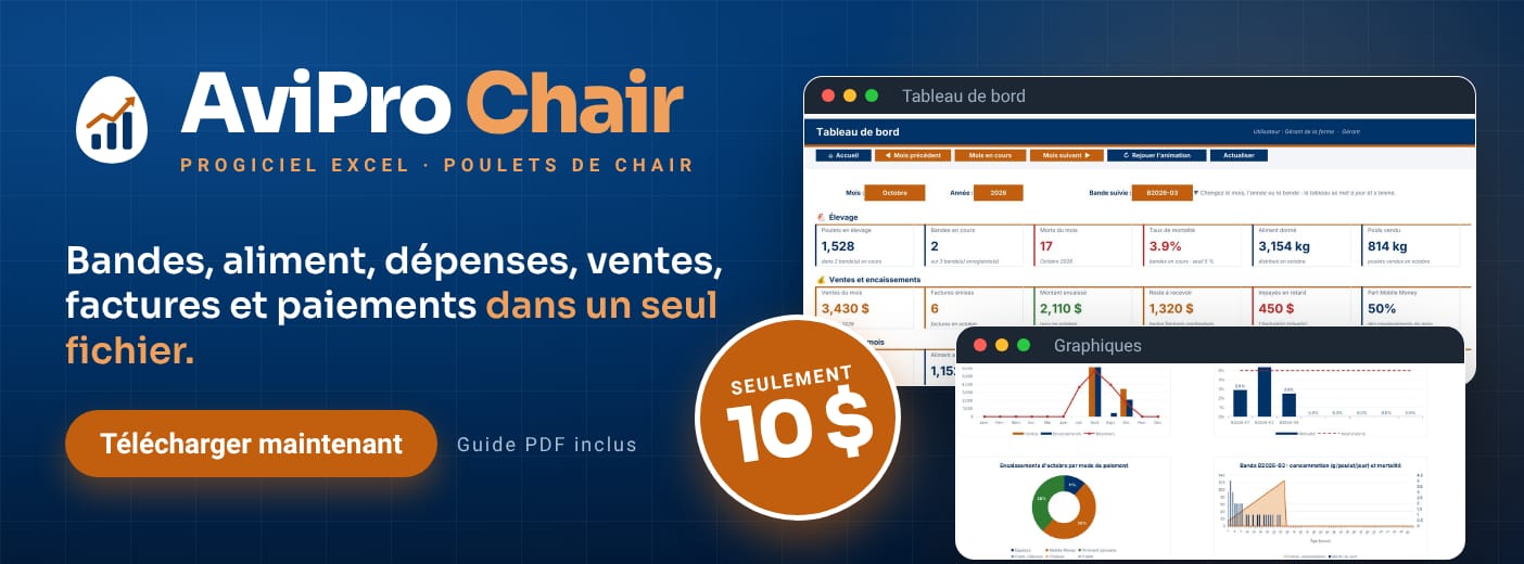 AviPro Chair – Progiciel de gestion d'élevage de poulets de chair