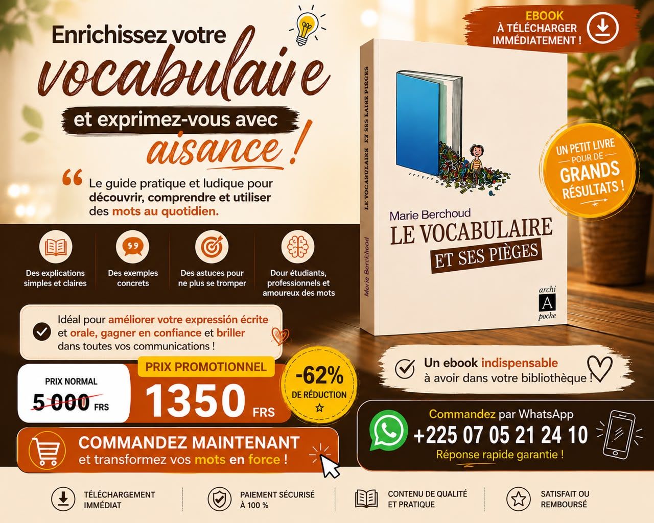 Le Vocabulaire et ses Pièges - Maitrisez le Français sans fautes (Format Ebook ,PDF)