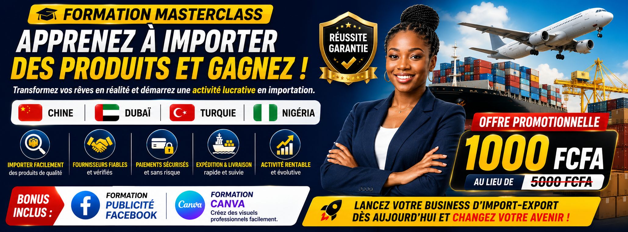 Comment importer en chine en Turquie et au Nigeria