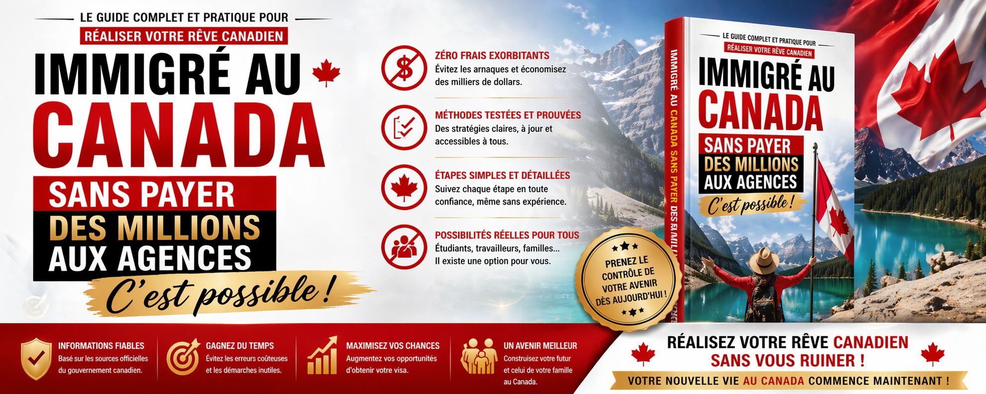 Immigré au Canada sans payer à une agence