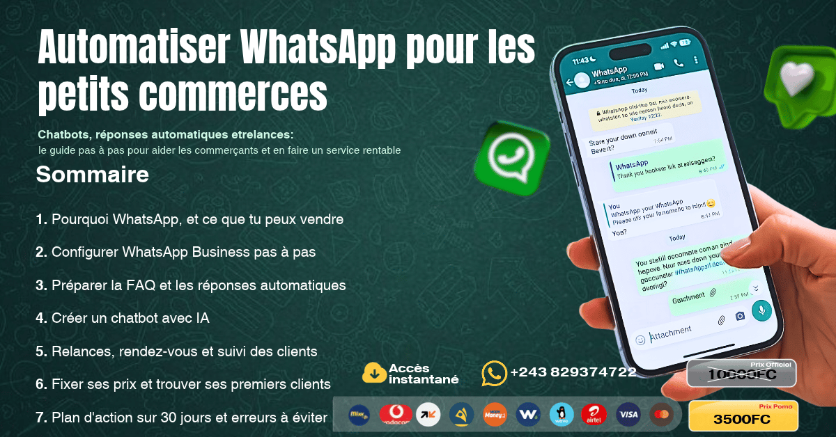 Automatiser WhatsApp pour les petits commerces