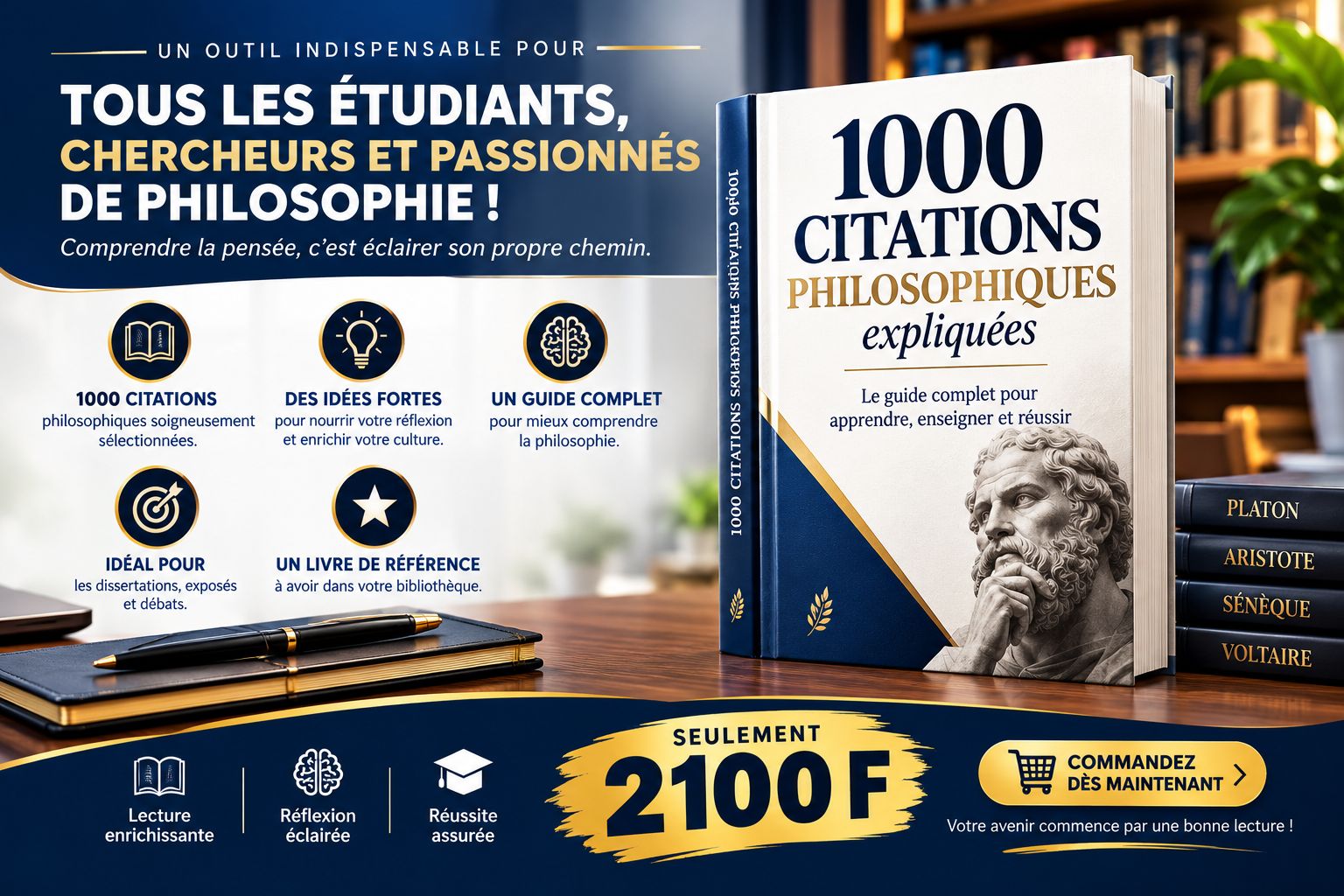 1000 citations philosophiques expliqués