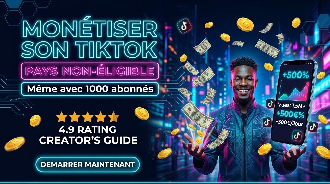 TikTok Cash Flow – Le Guide de Monétisation (Pays Non-Éligibles)