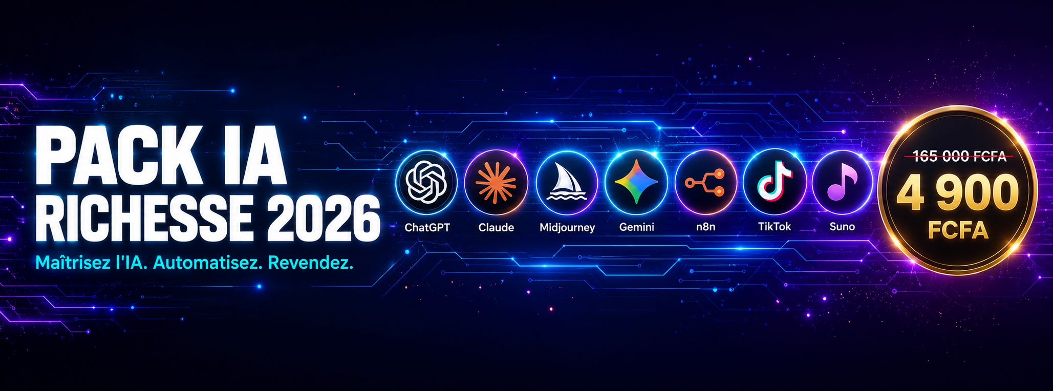 🤖 L'ARSENAL IA 2026 — 26 Formations pour Dominer l'Intelligence Artificielle (avec Droit de Revente)