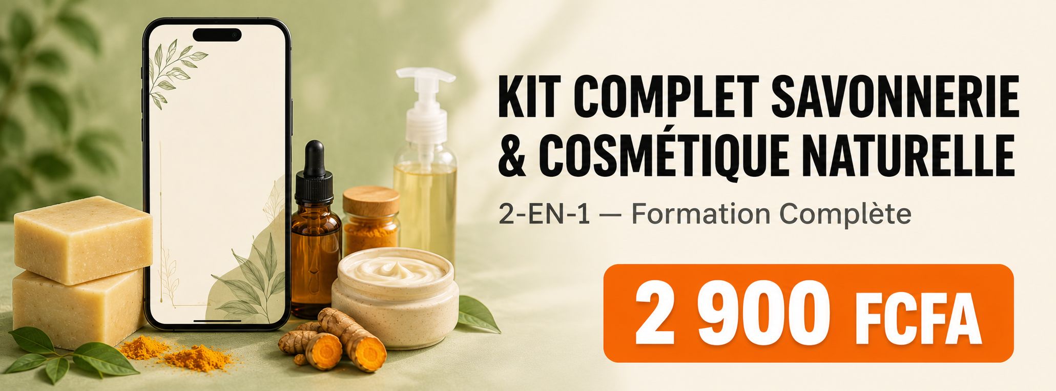 Kit Complet Savonnerie & Cosmétique Naturelle — 2-en-1
