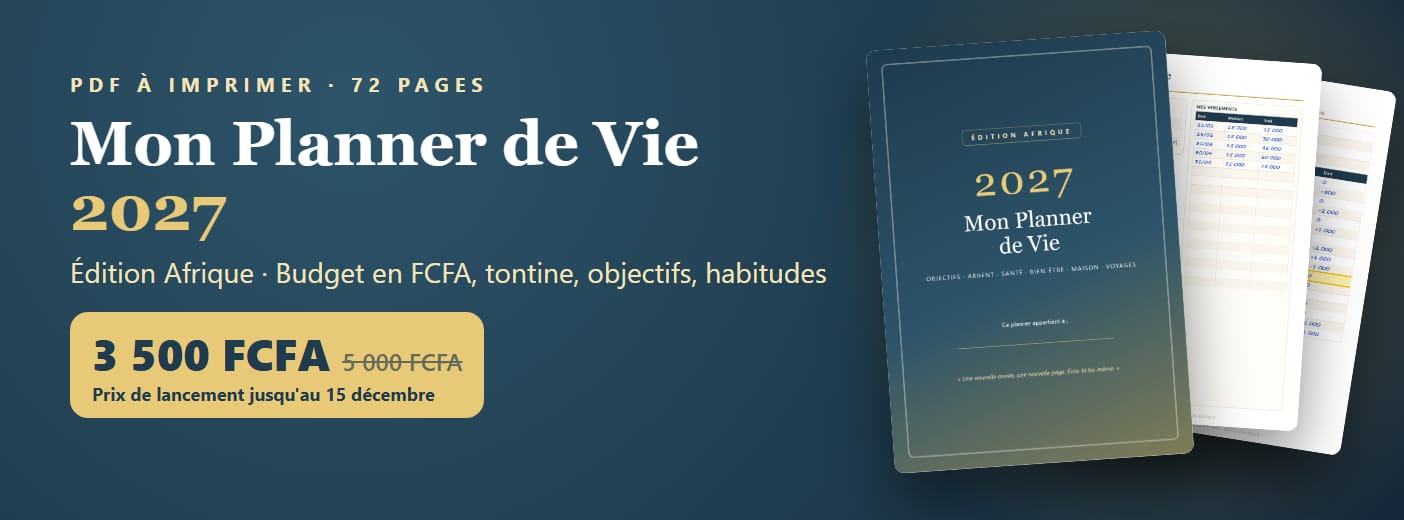 Mon Planner de Vie 2027 – Édition Afrique (PDF à imprimer)