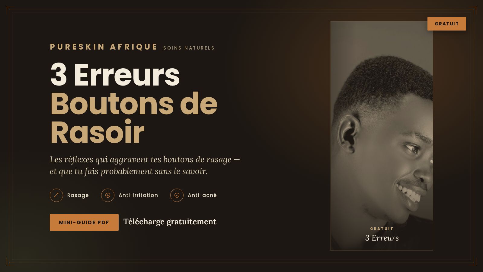 3 Erreurs Boutons de Rasoir — Mini-Guide Gratuit