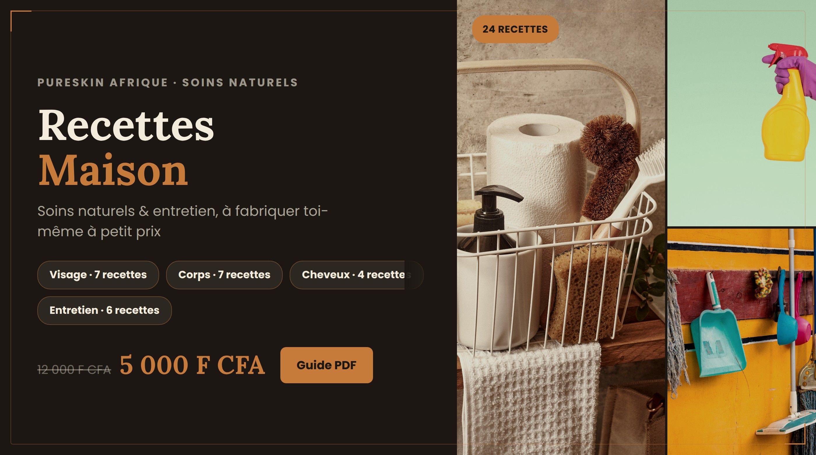 24 Recettes Maison — Soins Naturels & Entretien pour Peaux Mélanisées