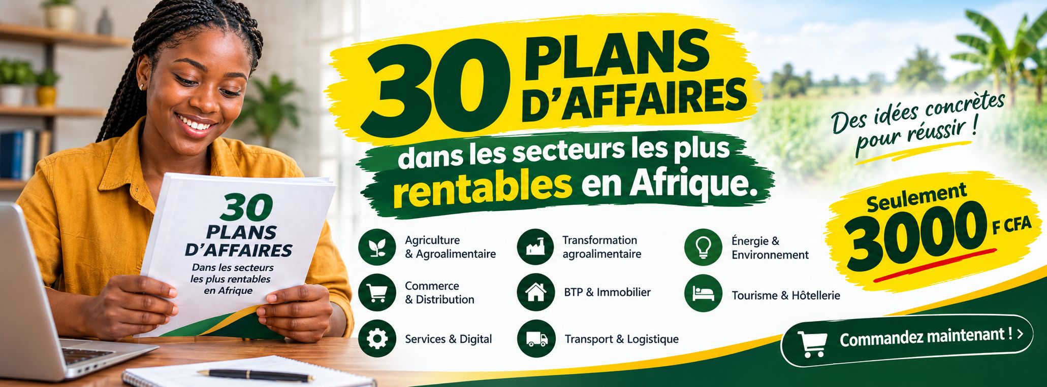 30 Plans D'affaires dans les secteurs les plus rentables en Afrique.