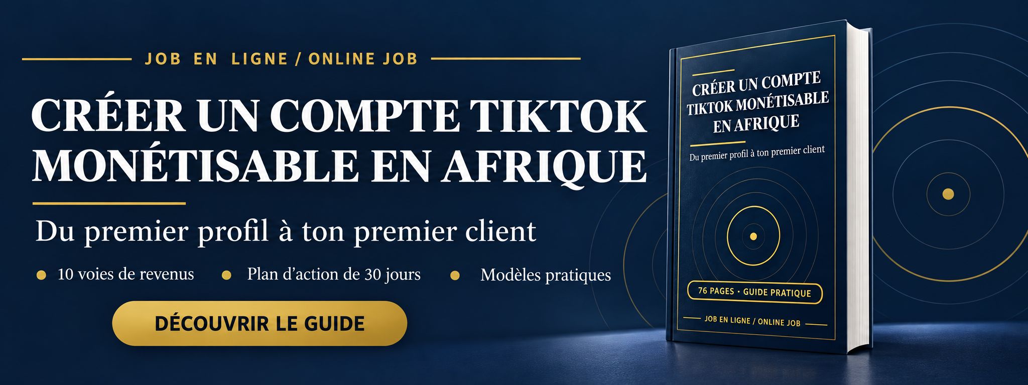 Créer un compte TikTok monétisable en Afrique
