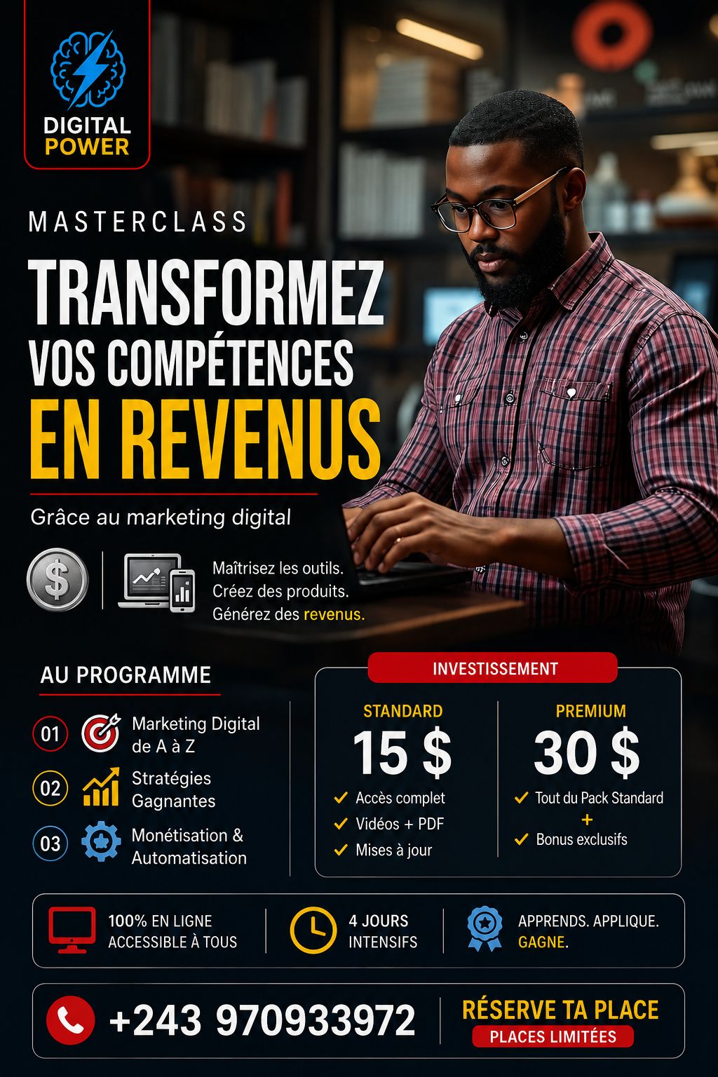 Transformer vos compétences en revenu grâce au marketing digital
