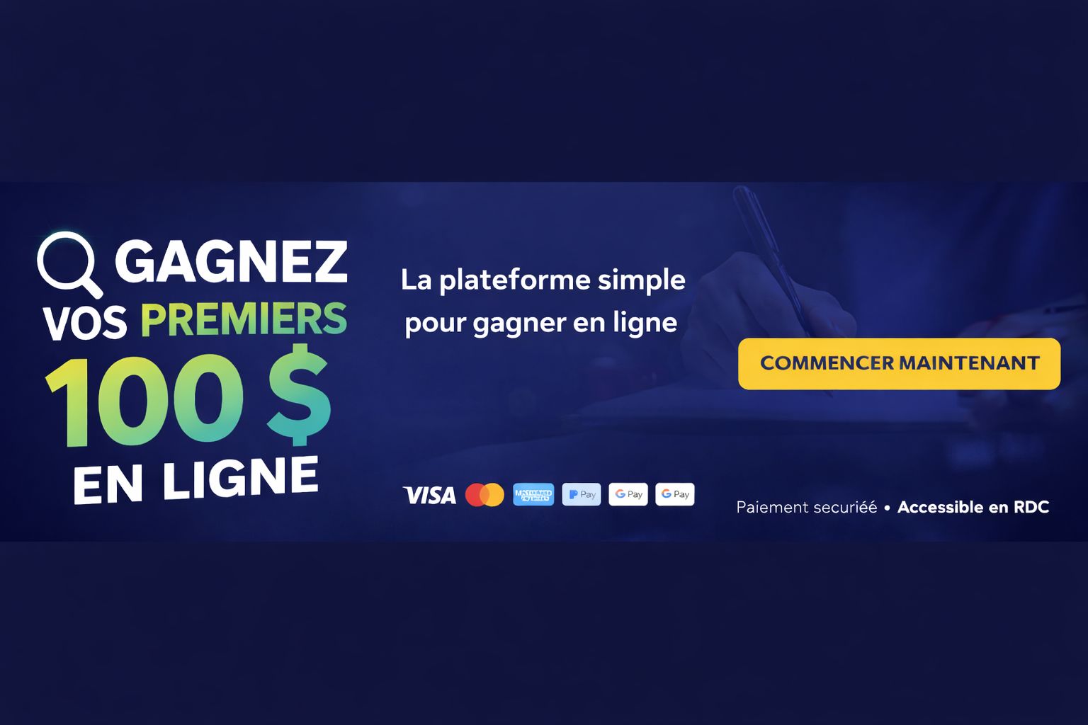 Comment générer vos 100$ en ligne dès aujourd’hui