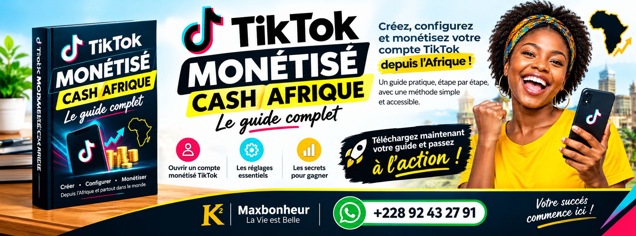 TIKTOK MONETISABLE EN AFRIQUE, GUIDE POUR CREER VOTRE COMPTE EN 10MIN