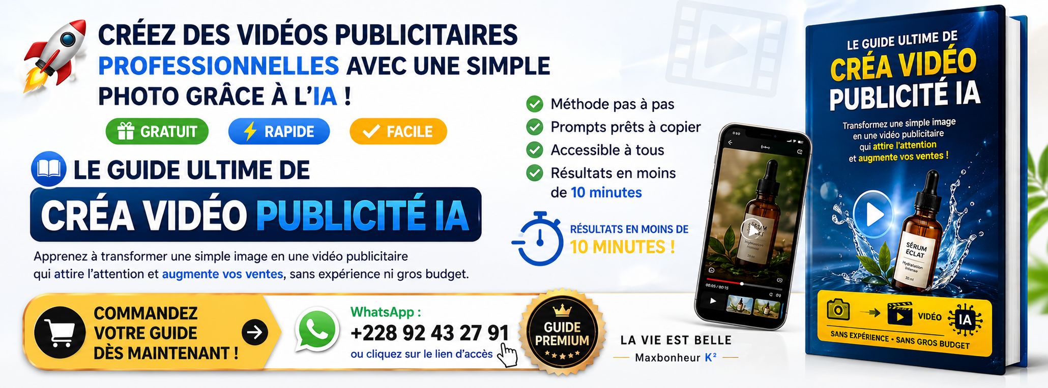 Créez des vidéos publicitaires IA gratuites en 5 min – Guide Ultime