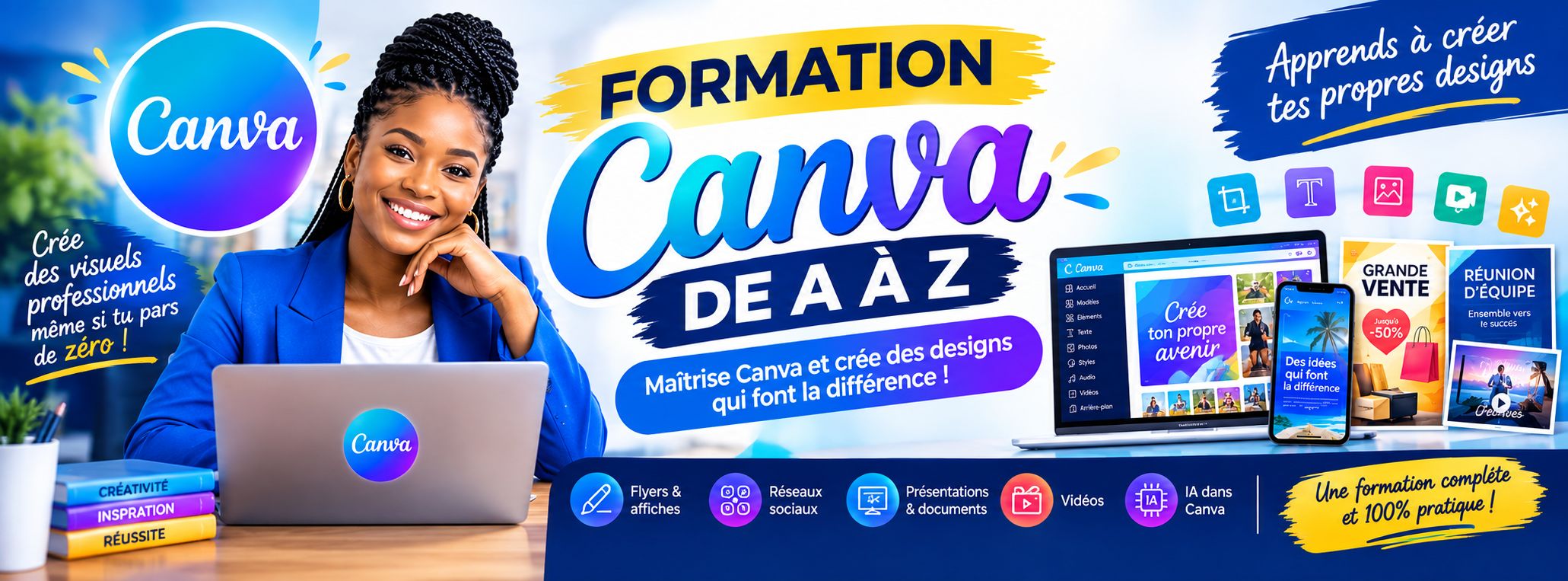FORMATION COMPLETE CANVA DE A à Z