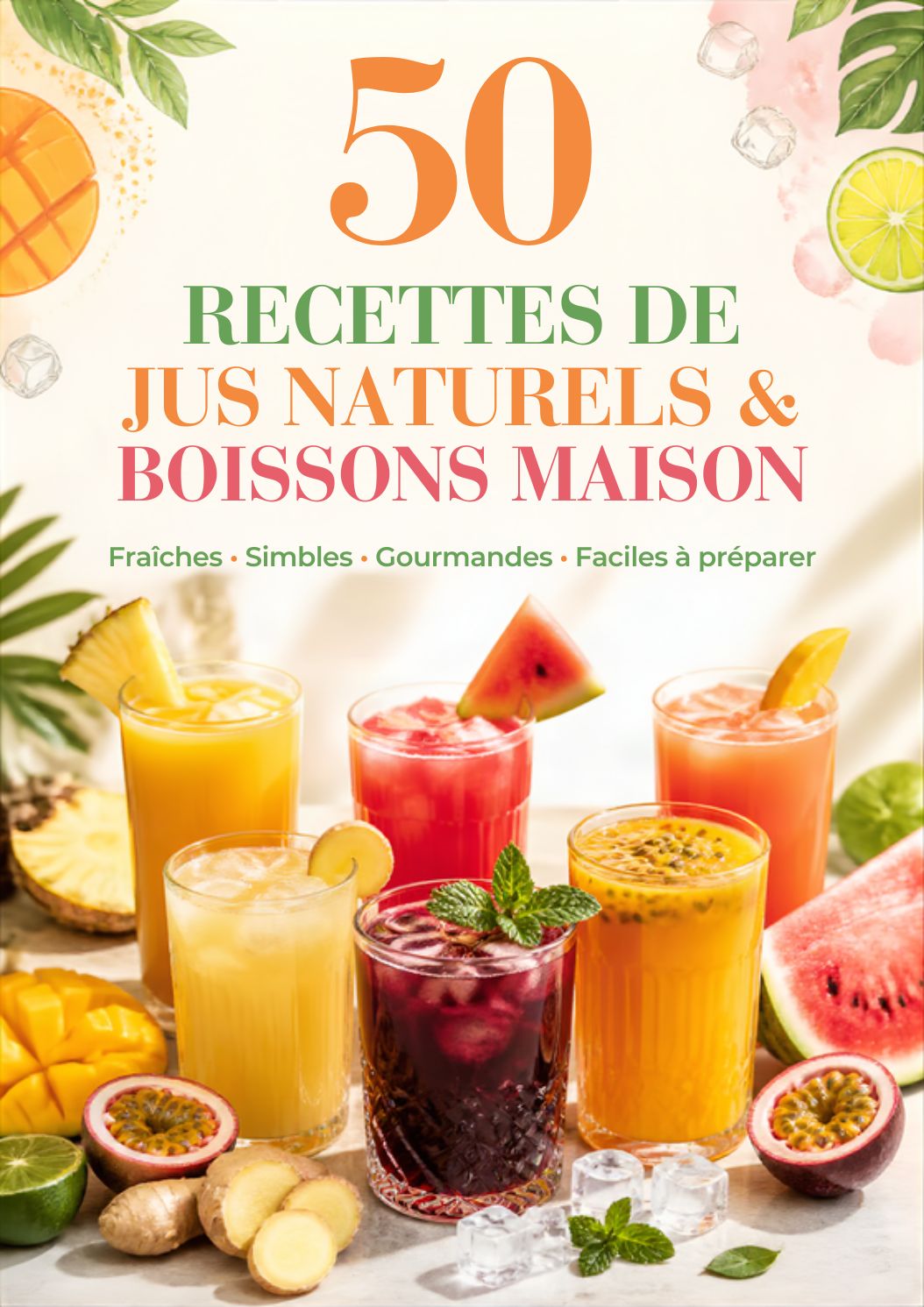 🍹 50 RECETTES DE JUS NATURELS & BOISSONS MAISON