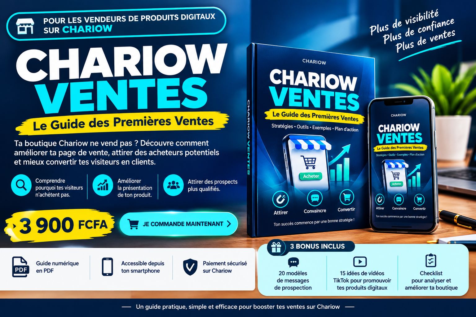 CHARIOW VENTES : Découvre les Stratégies pour Attirer des Clients et Booster Tes Ventes