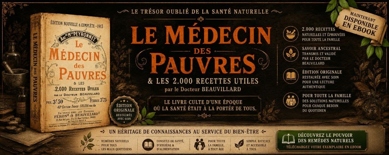 📘 Le Médecin des Pauvres – Les 2000 Recettes Naturelles Oubliées